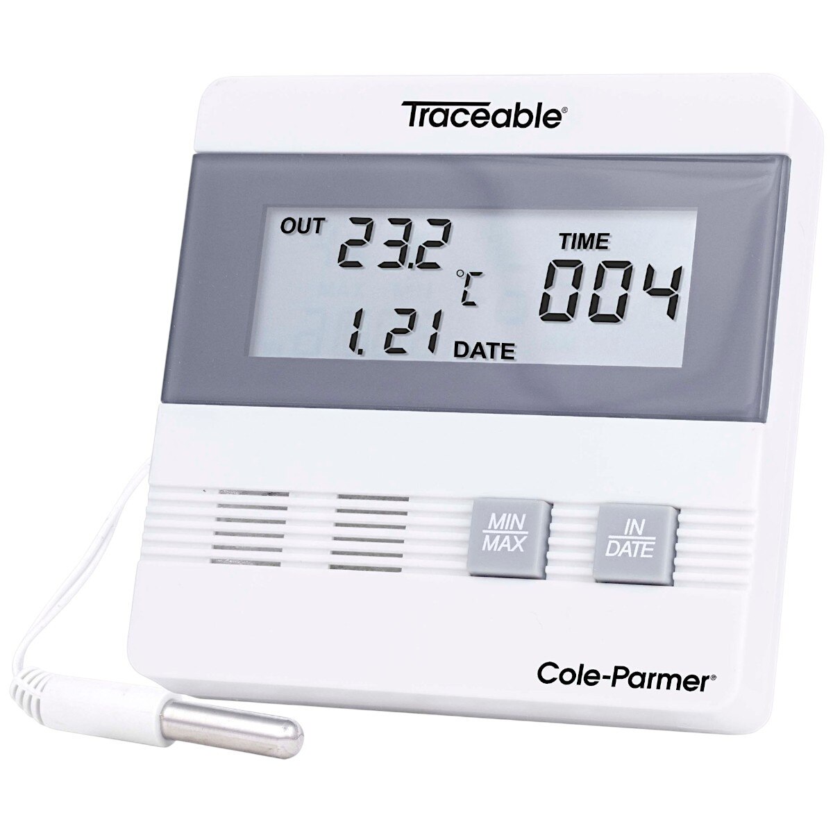 Traceable® 4105TR Time and Date Digital Thermometer; 1 Wire Probe ...